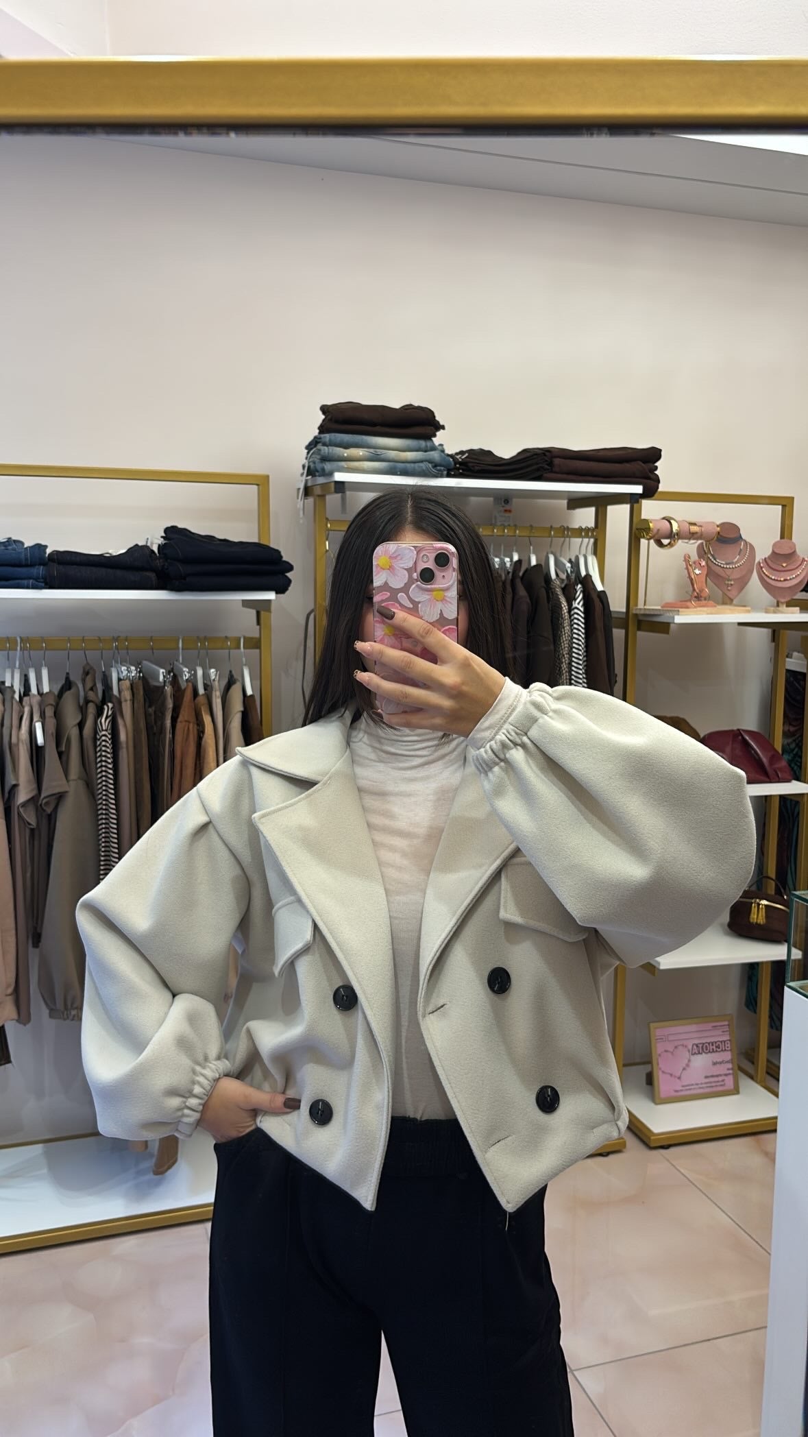 Giacca Over modello trench