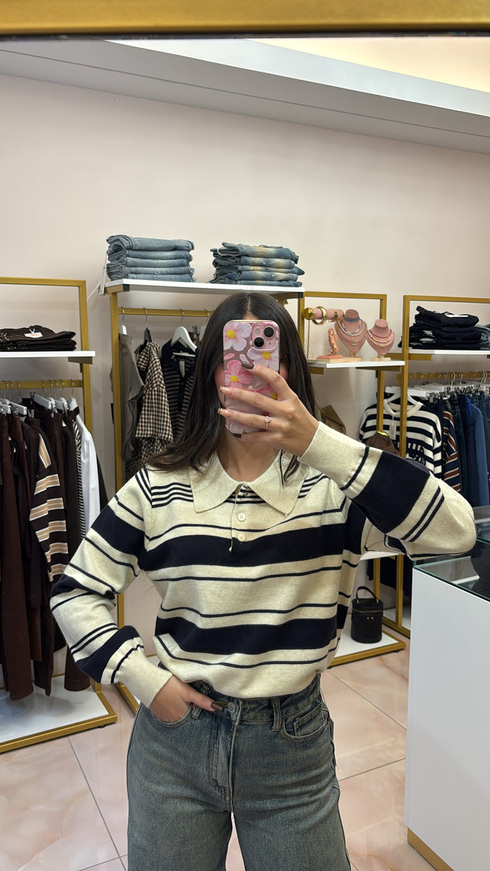 Polo a righe