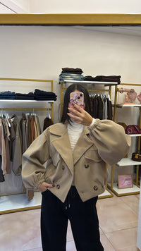 Giacca Over modello trench