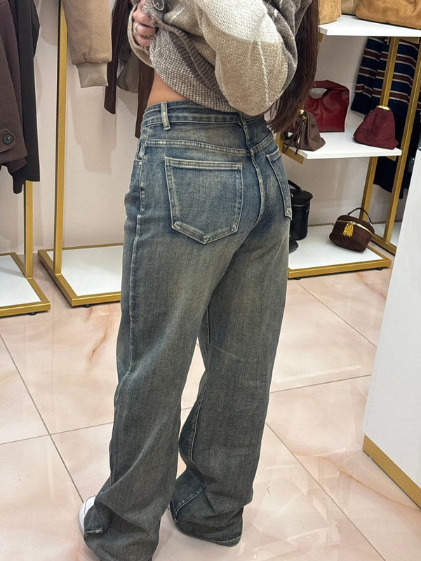 Jeans sabbiato scuro