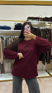 Maglietta Over manica lunga