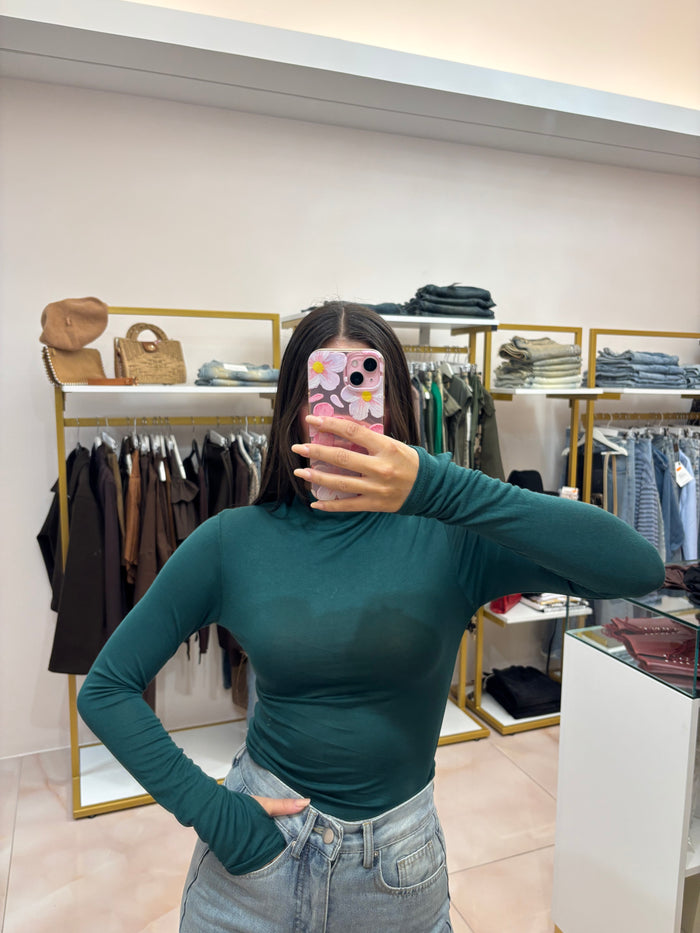 Body semi-velato a guanto