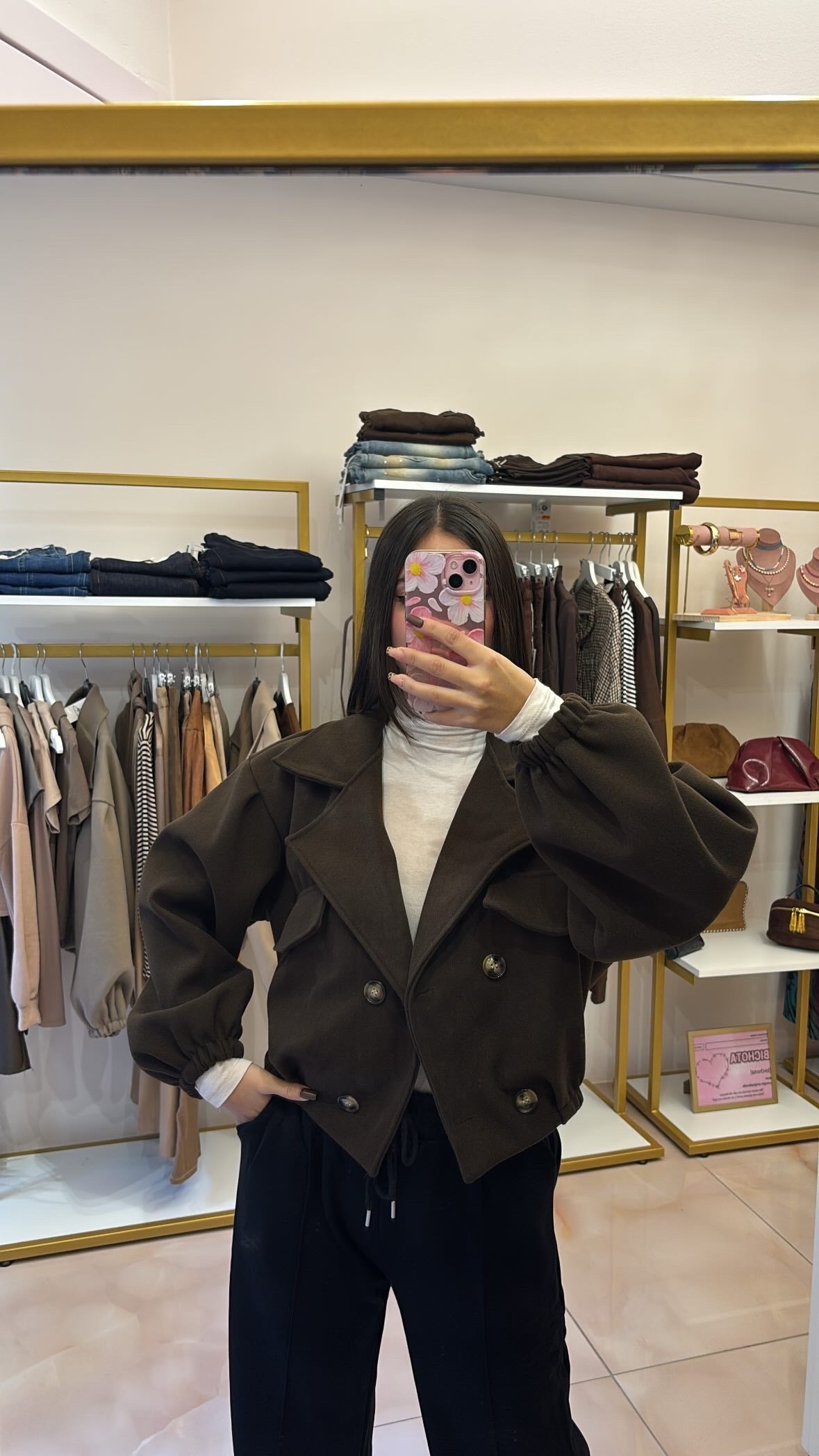 Giacca Over modello trench