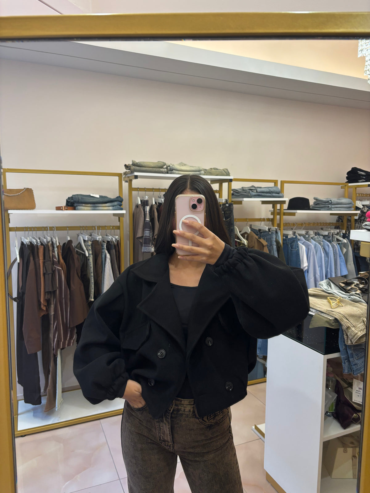 Giacca Over modello trench